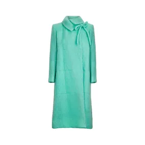 1970s Chanel Mohair Silk-Lined Seafoam Green Coat