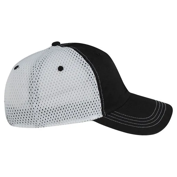 AHEAD Black/White Lightweight Mesh Back Cap