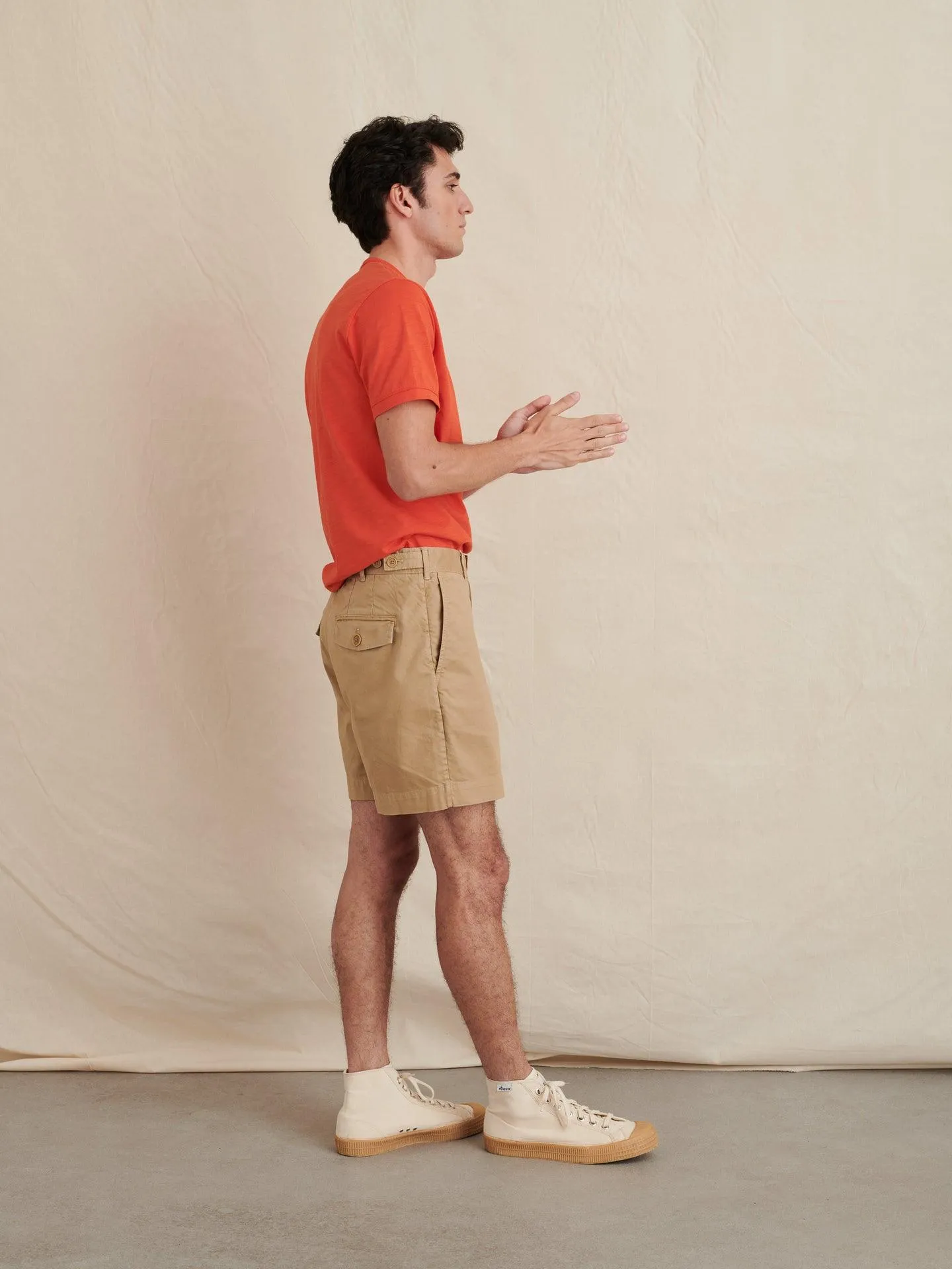 Alex Mill - Flat Front Shorts in Chino - Vintage Khaki