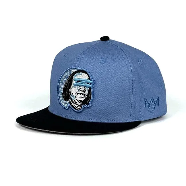 All I See is Blue Faces - University Blue Snapback Cap