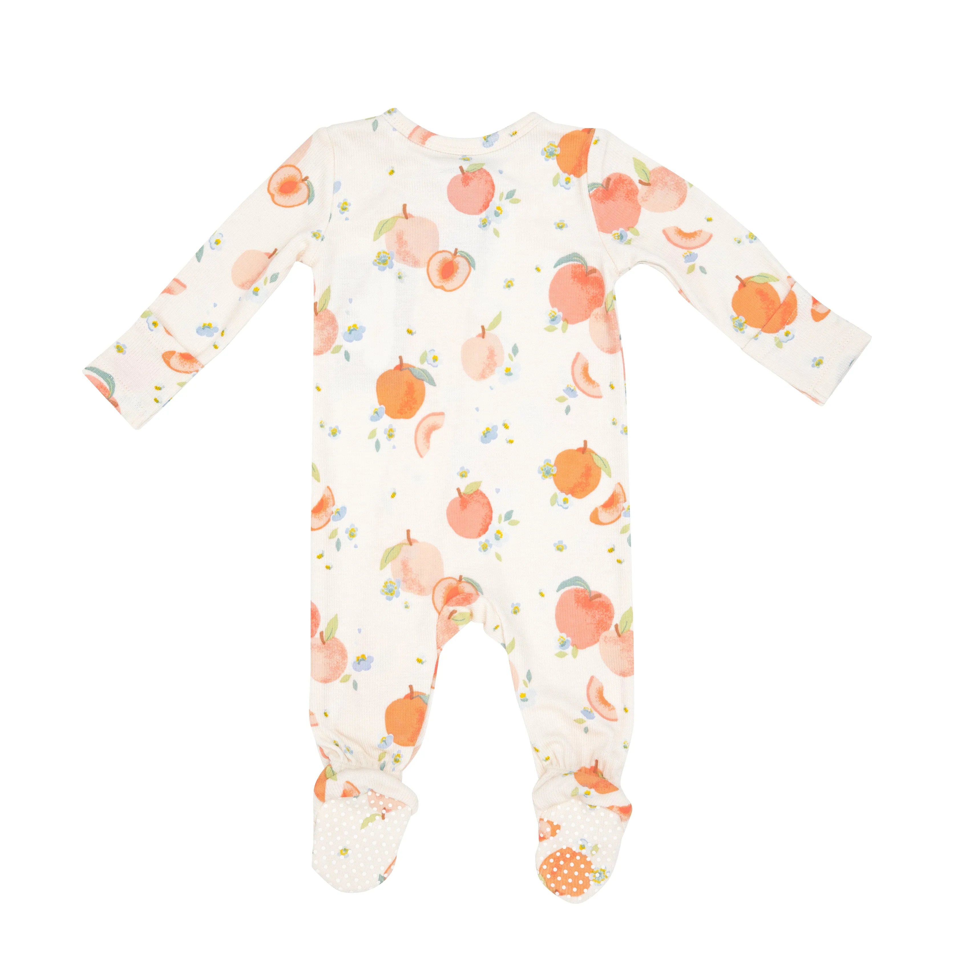 Angel Dear 2 Way Zipper Footie - Spring Peaches