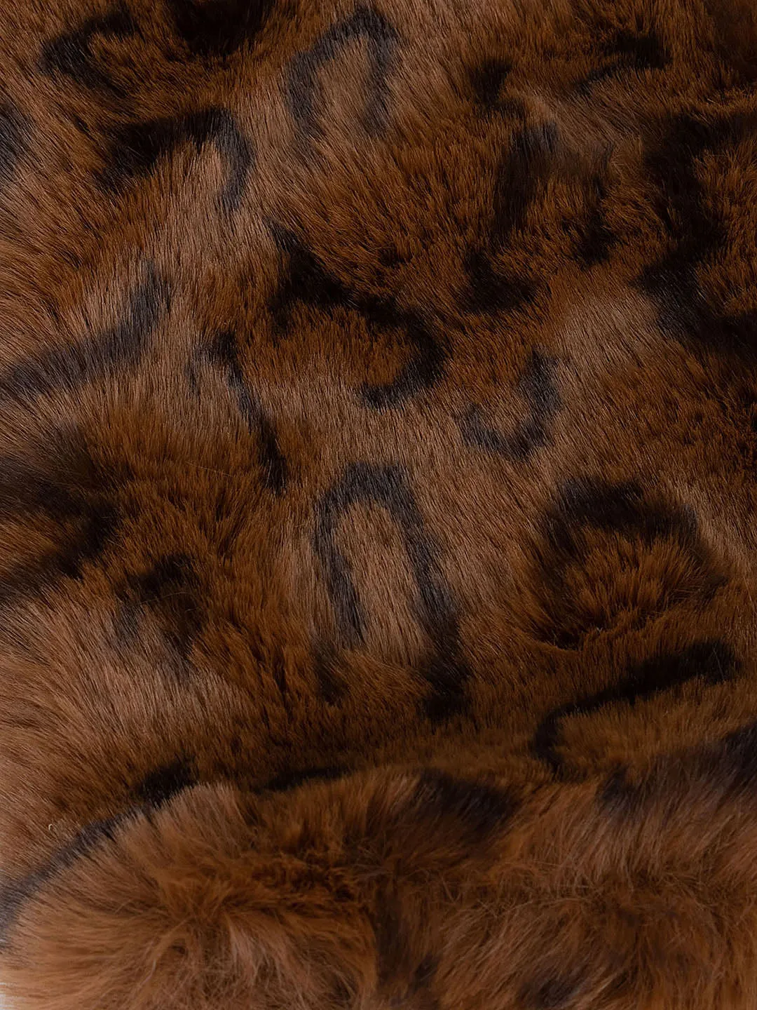 Animal Print Faux Fur Scarf