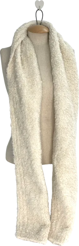 Ba&sh Beige Thick Teddy Scarf One Size