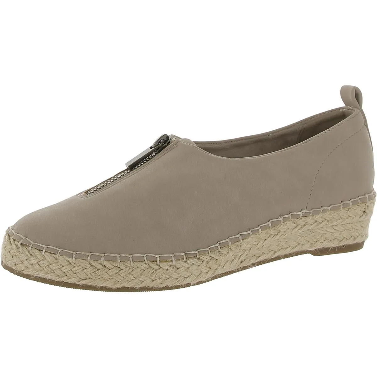 Bella Vita Womens Faux Suede Zipper Espadrilles