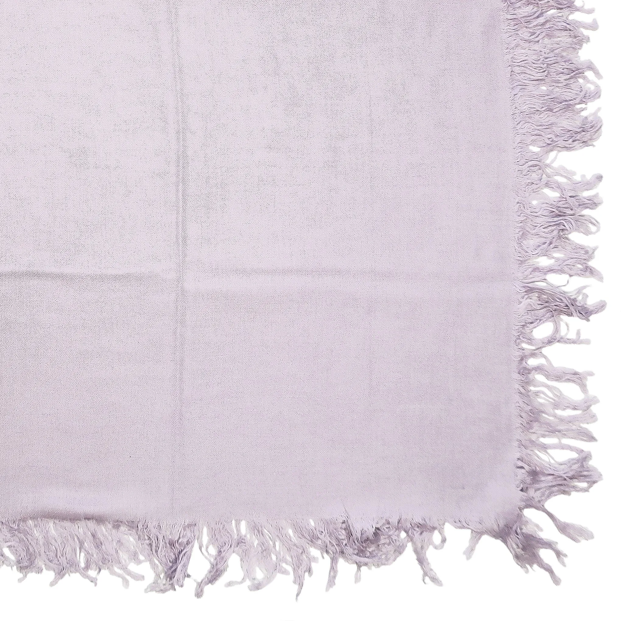 Blue Pacific Tissue Solid Modal and Cashmere Scarf Shawl in Lilac Purple