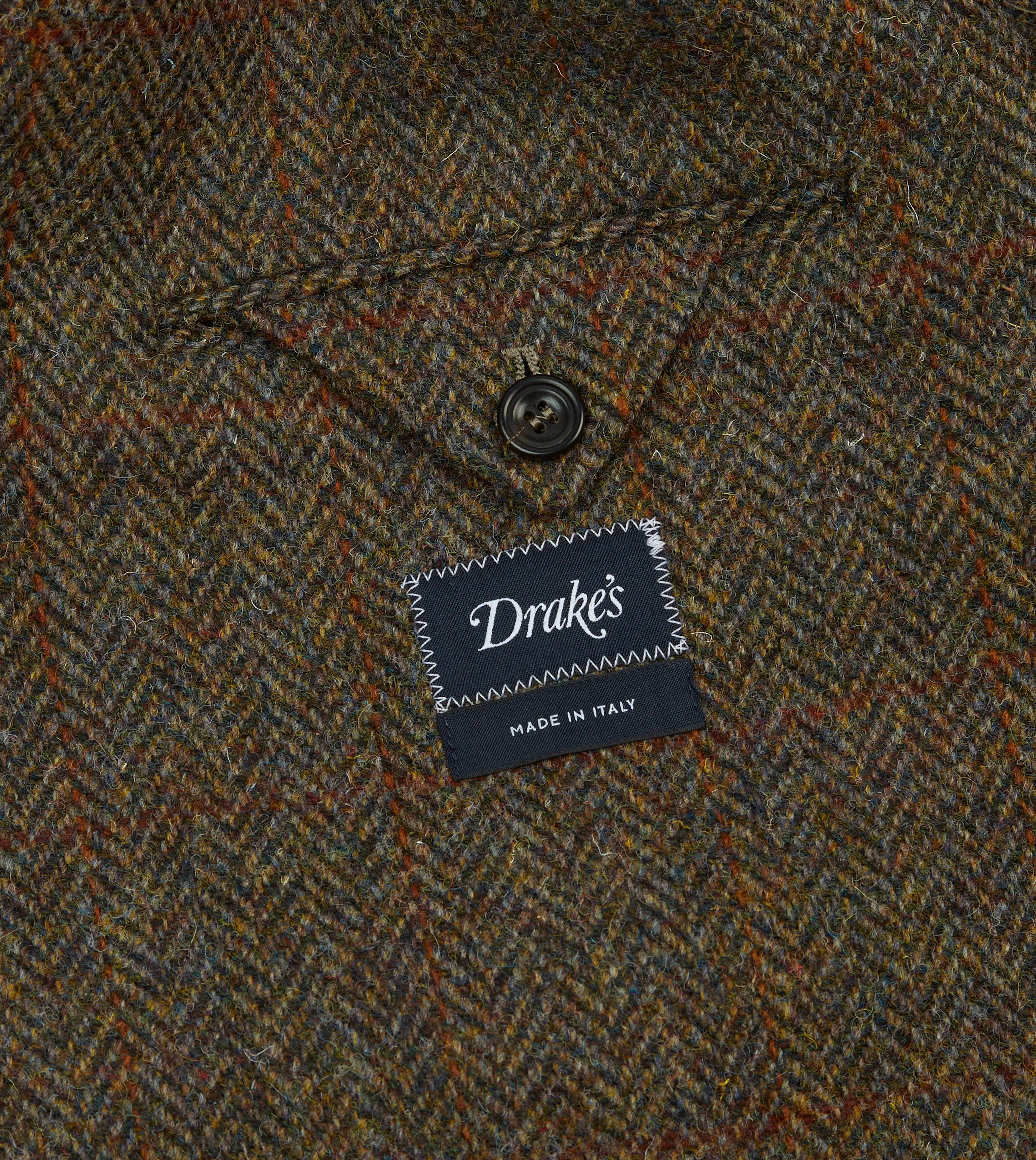 Brown Windowpane Check Tweed Blazer