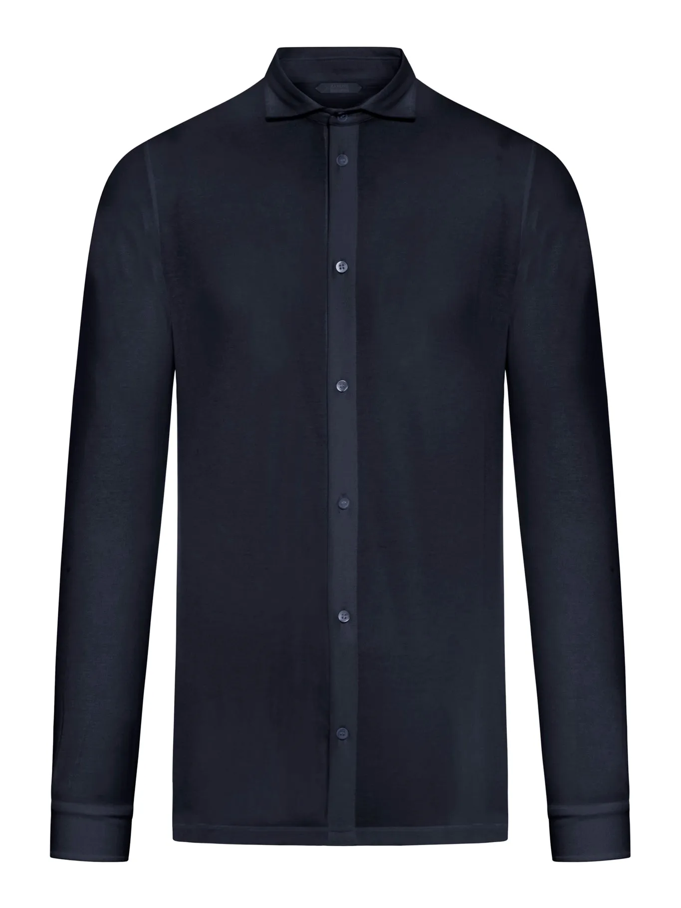 button-down fastening shirt