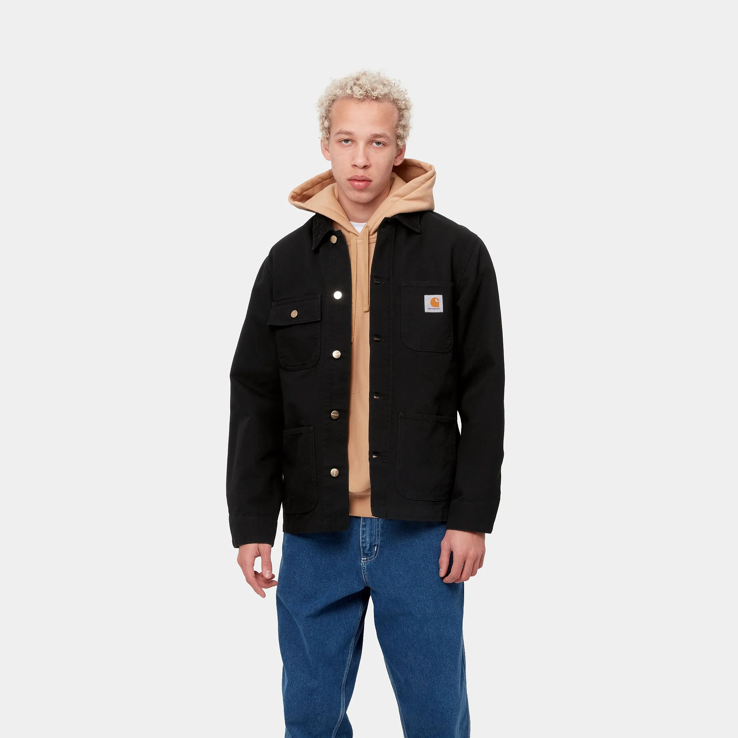 Carhartt Michigan Coat Black/Black Rinsed