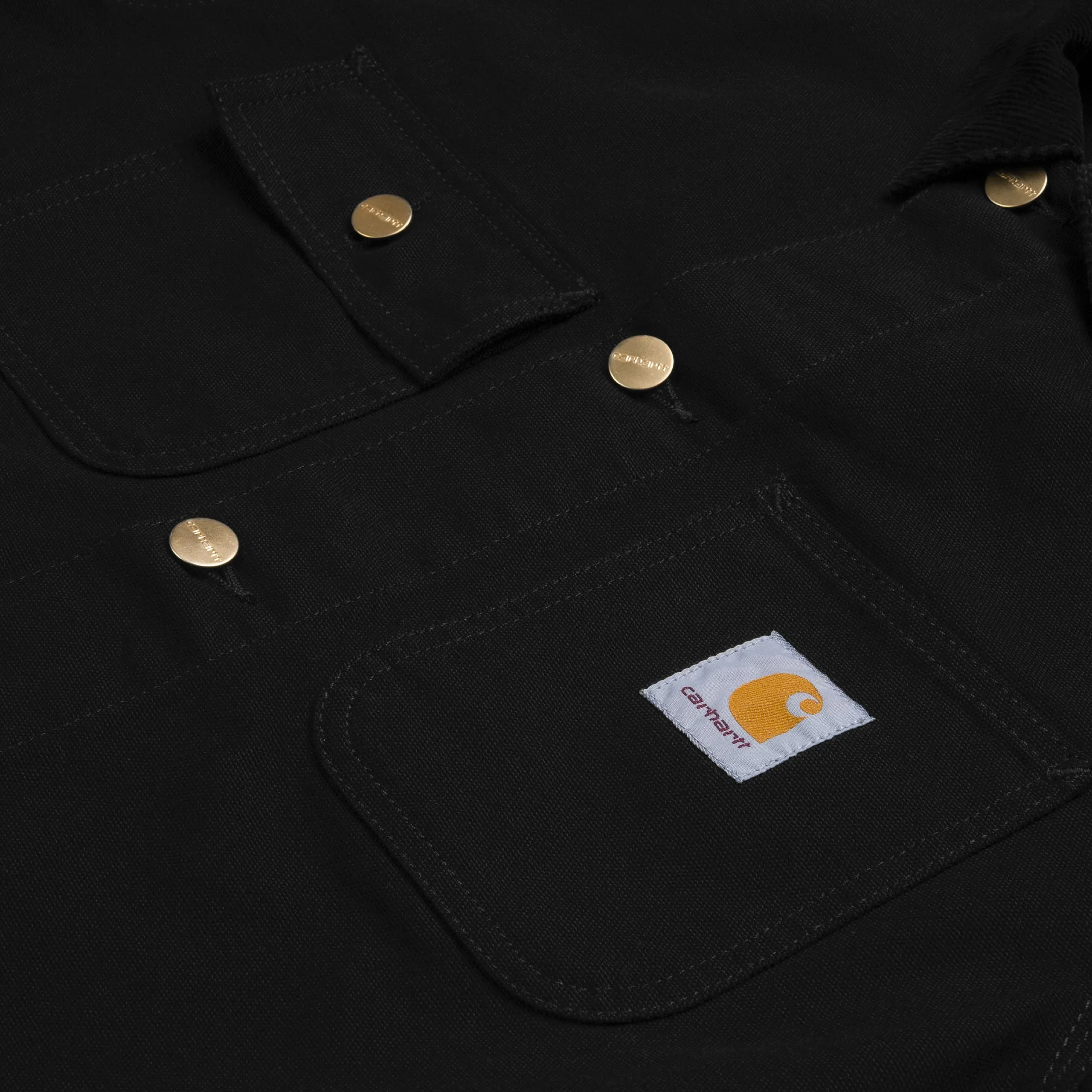 Carhartt Michigan Coat Black/Black Rinsed