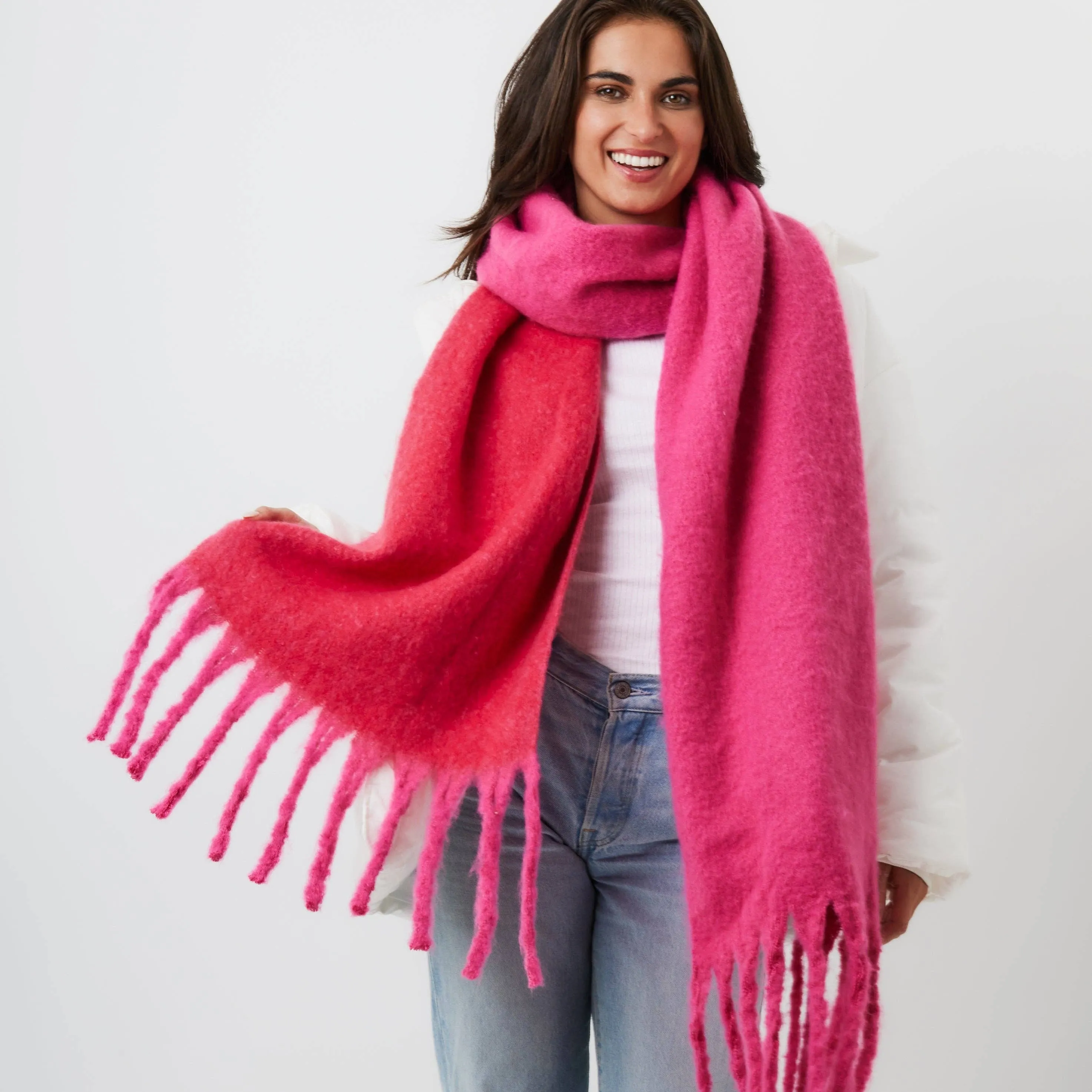 Chunky Scarf - Pink