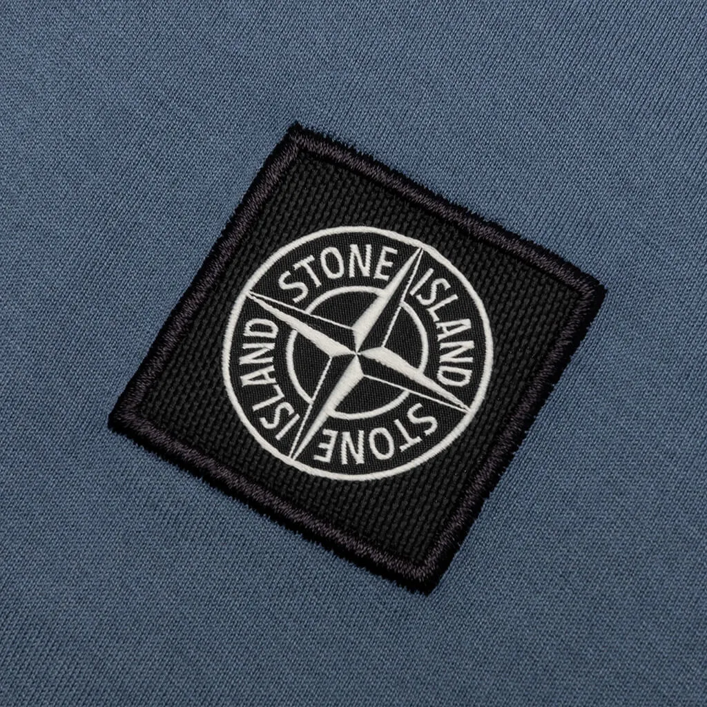 Compass Patch Logo S/S T-Shirt - Avio Blue