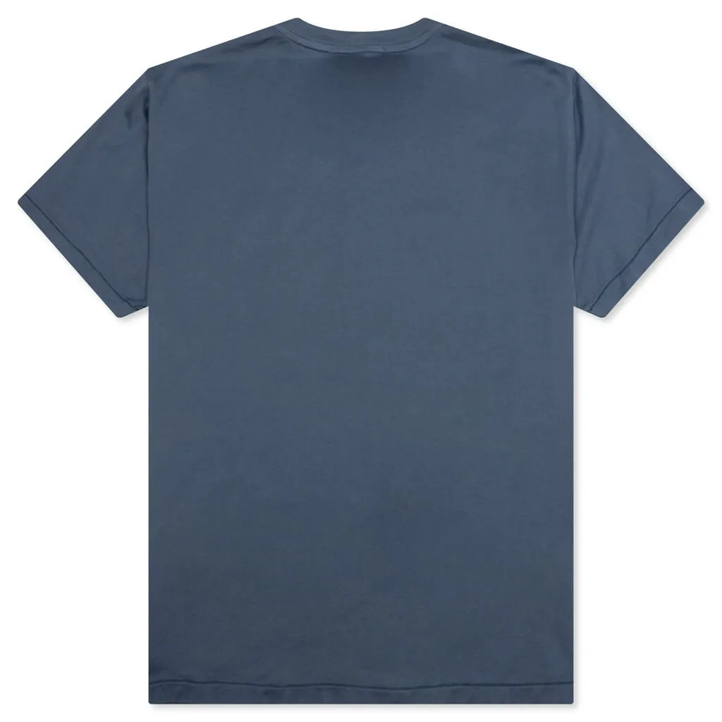 Compass Patch Logo S/S T-Shirt - Avio Blue