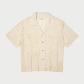 Crochet Lace Shirt (Cream)