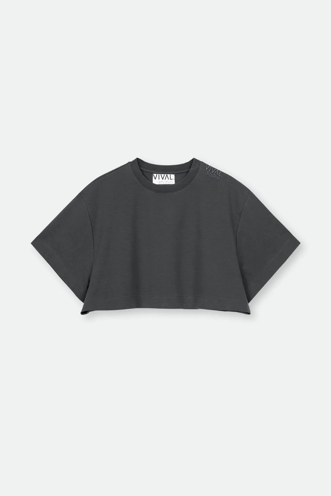 Cropped T-Shirt Sue (Anthrazit)