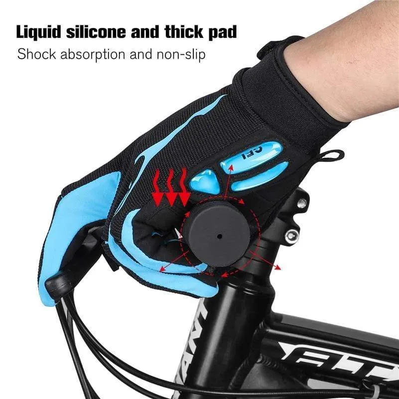 Cycling Gloves Men Women Sports Full Finger GEL Bike Gloves Touch Screen Windproof Warm MTB Road Bicycle Gloves