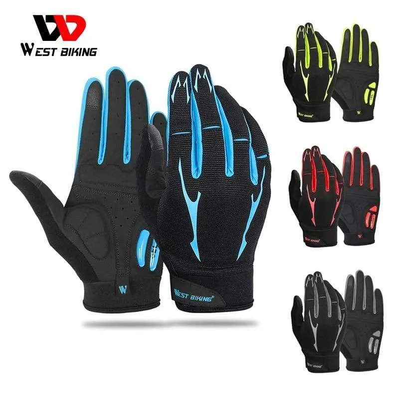 Cycling Gloves Men Women Sports Full Finger GEL Bike Gloves Touch Screen Windproof Warm MTB Road Bicycle Gloves