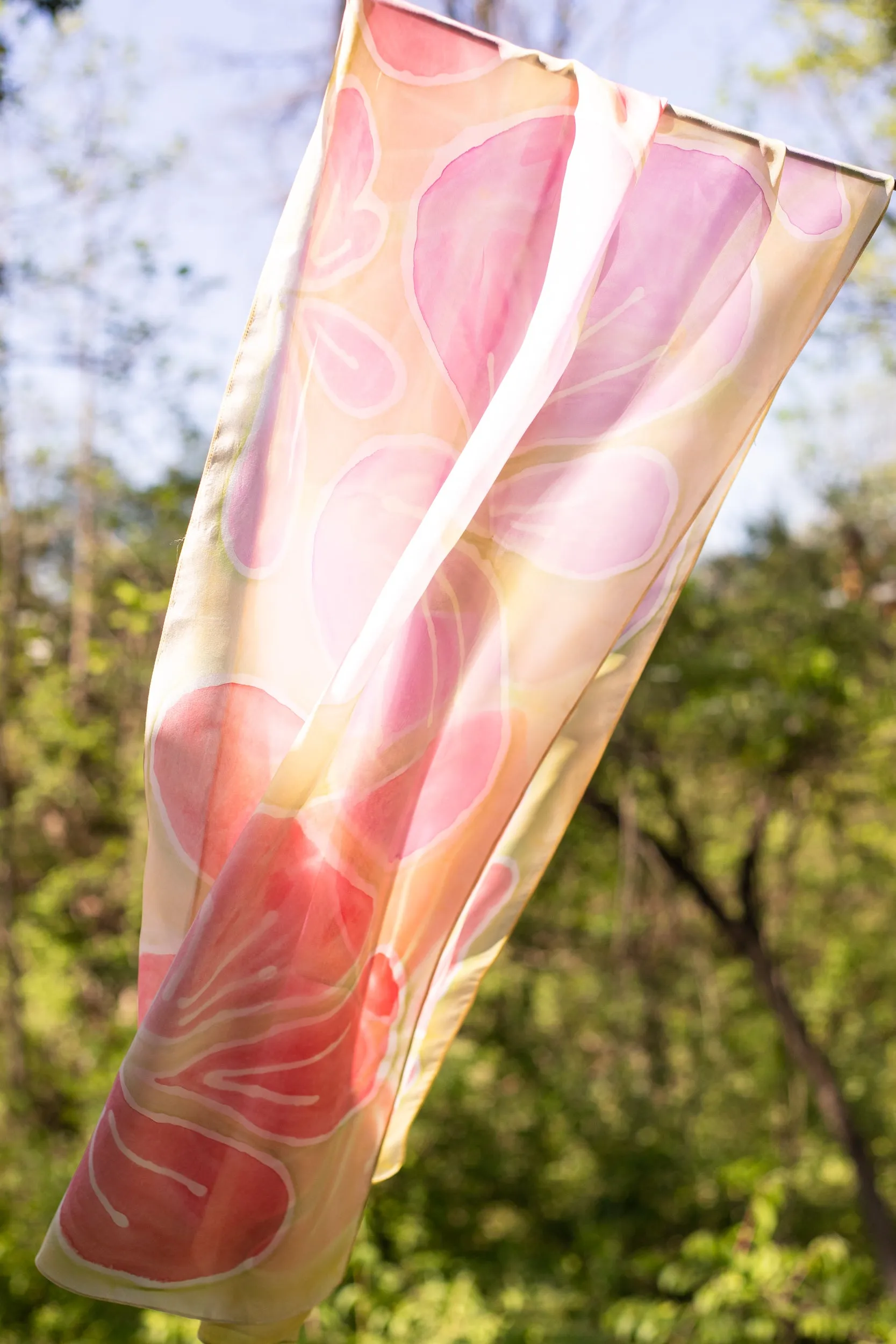 Daisy Silk Scarf