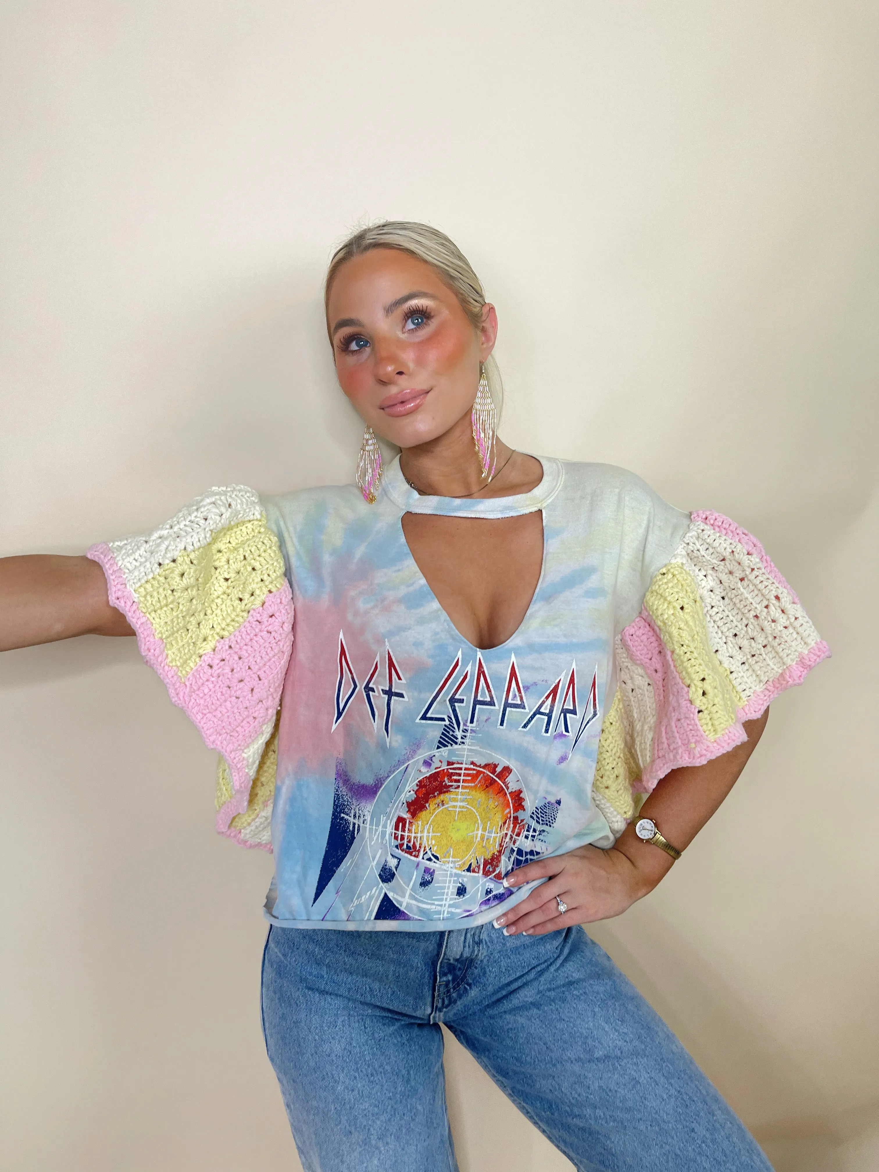 Def Leppard Crochet Tee (Small)