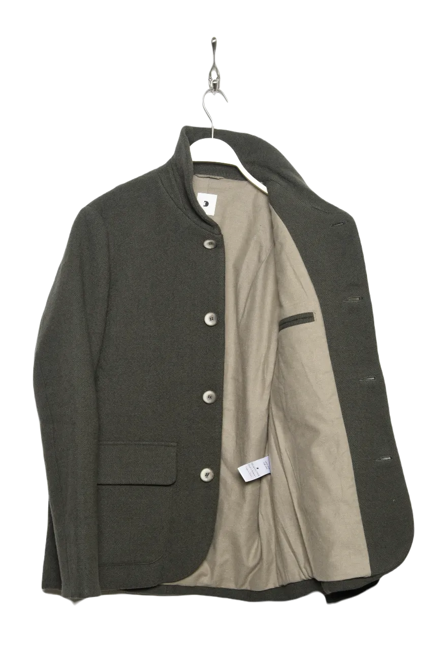 Delikatessen Round Collar Jacket D416/116LM military green