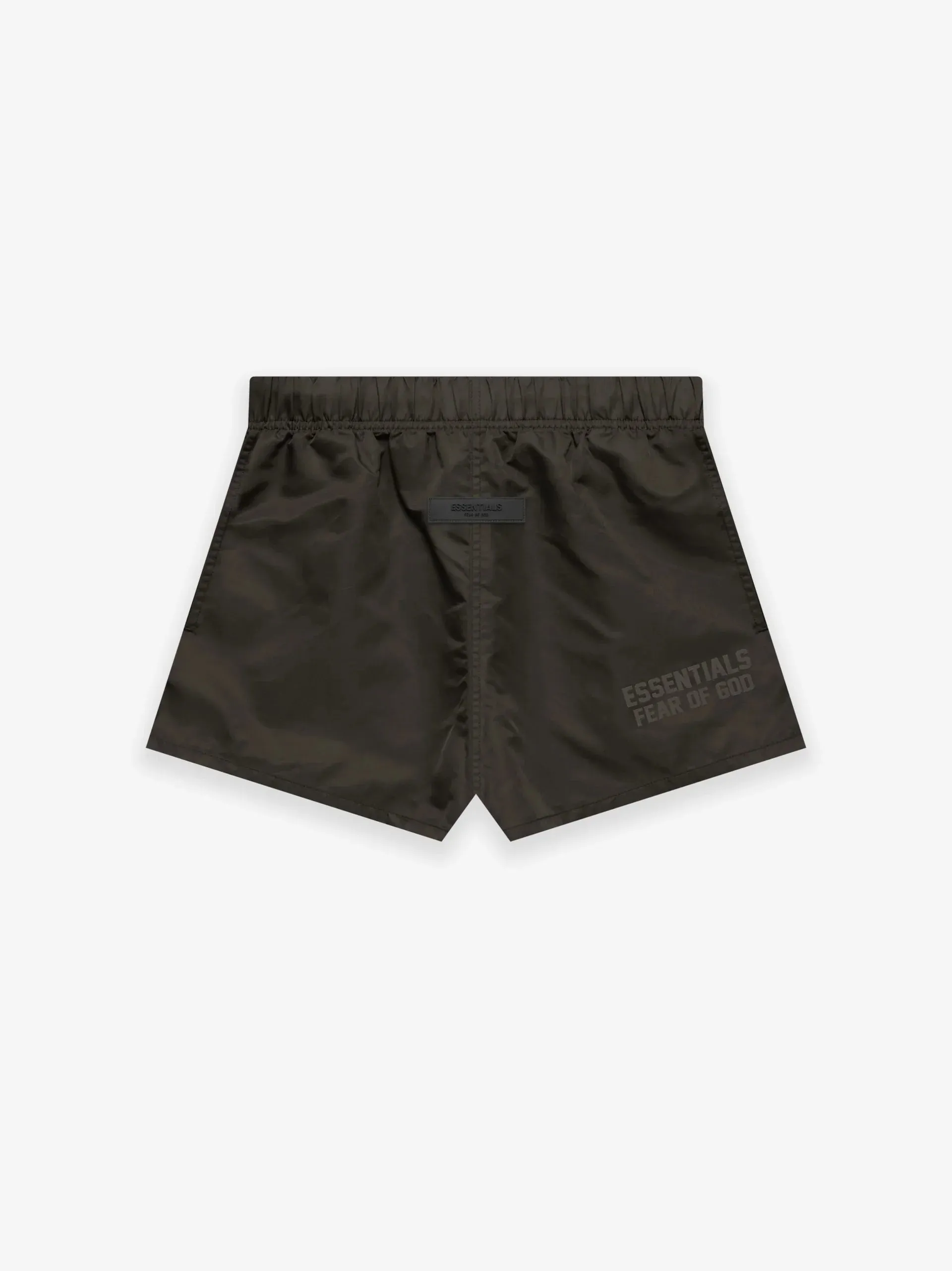 ESSENTIALS NYLON RUNNNING SHORTS OFF BLACK