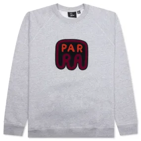 Fast Food Logo Crew Neck Sweatshirt - Heather Grey