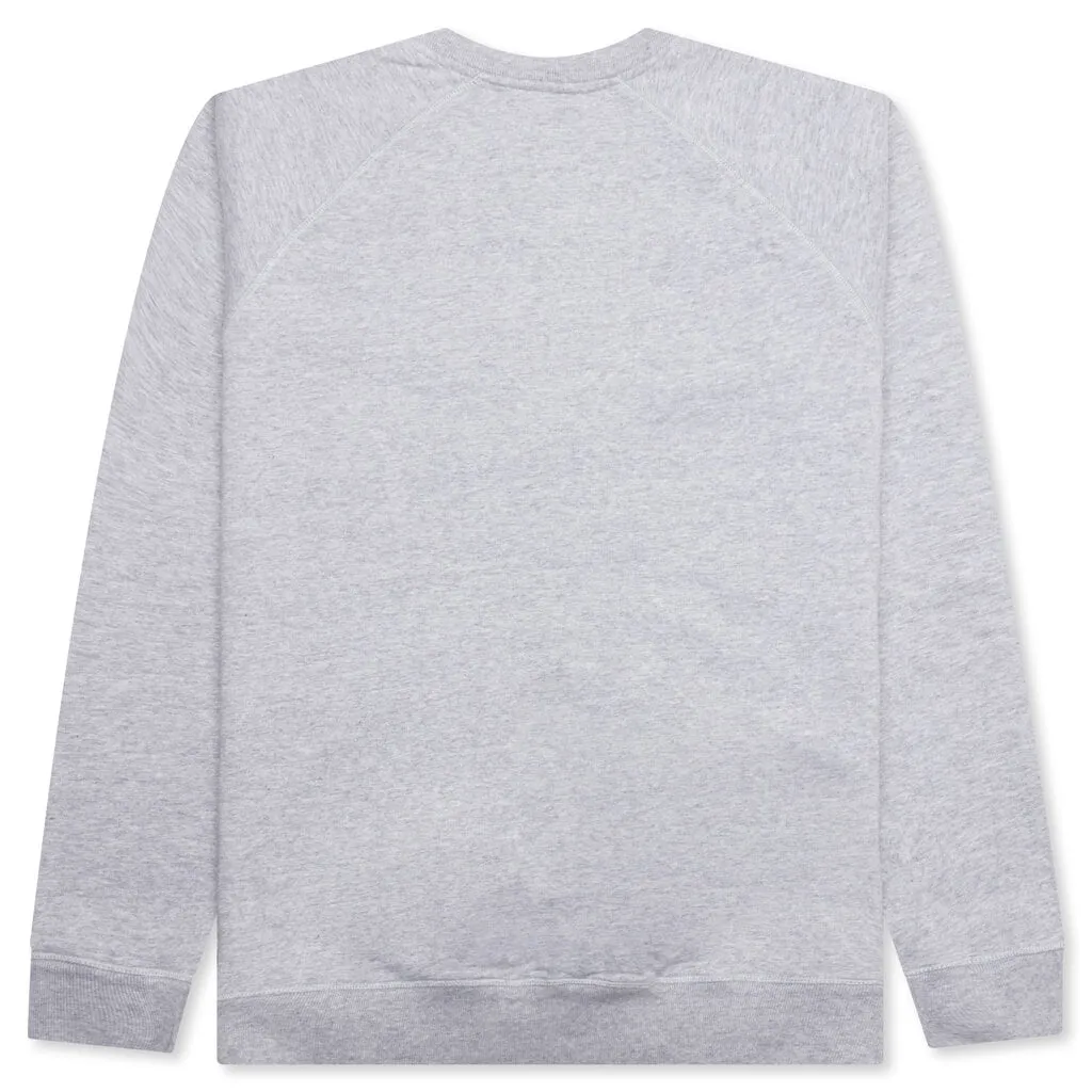 Fast Food Logo Crew Neck Sweatshirt - Heather Grey