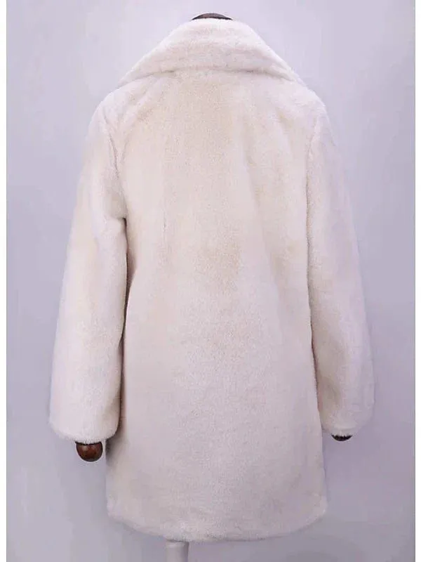 Faux Fur Christmas Coat for Women - Multiple Colors & Sizes / Warm