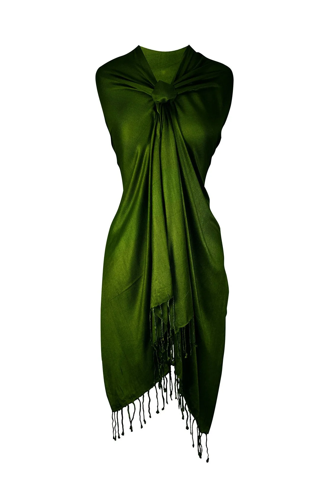 Forest Green Pashmina Shawl Wrap Scarf