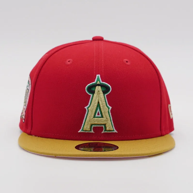 Fresh Rags X New Era 59Fifty Anaheim Angels 50th Anniversary Side Patch Pink UV