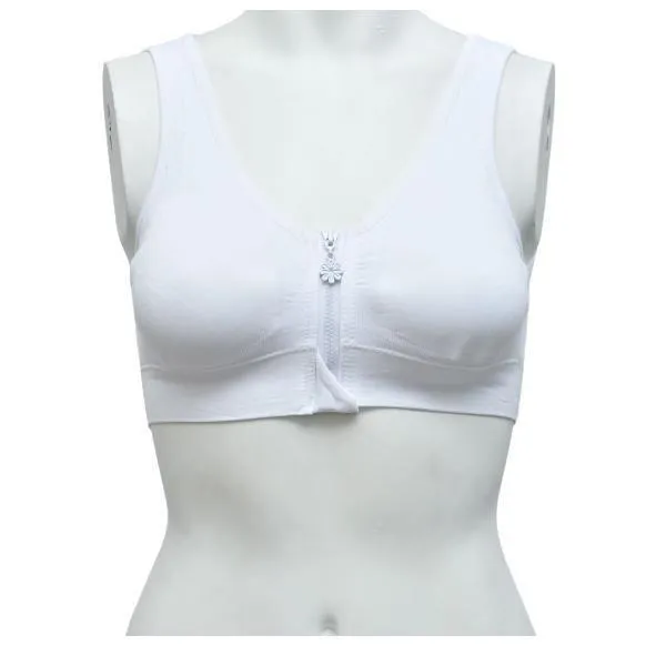 Front Open Zipper Blouse Bra