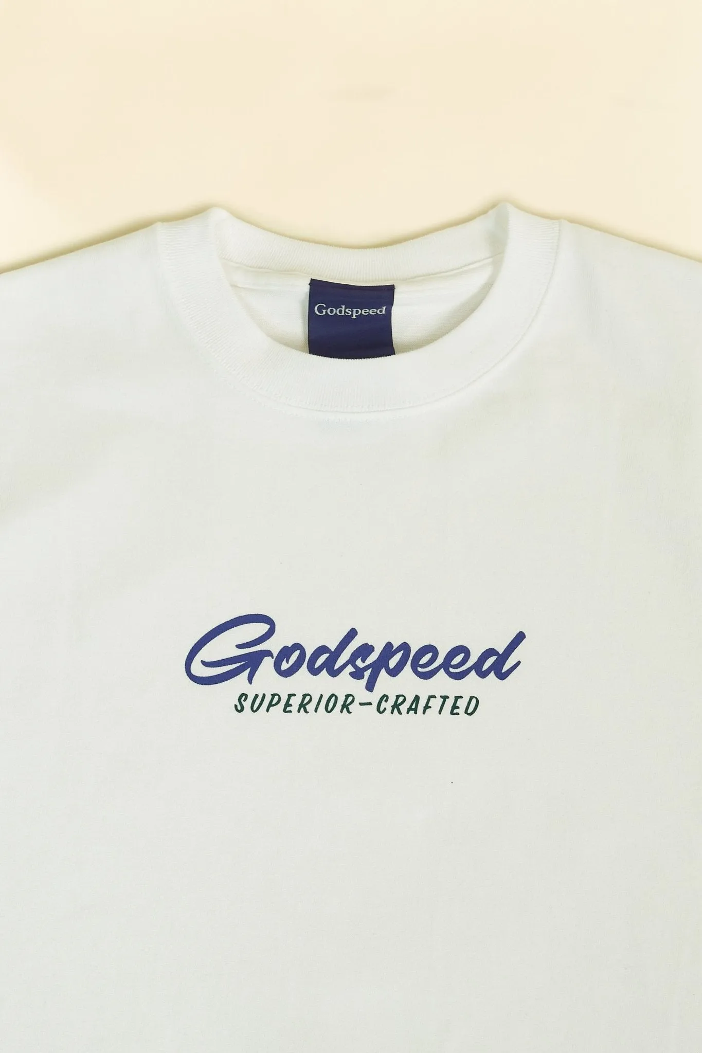 Godspeed 'Sign' Heavyweight Organic T-Shirt - White