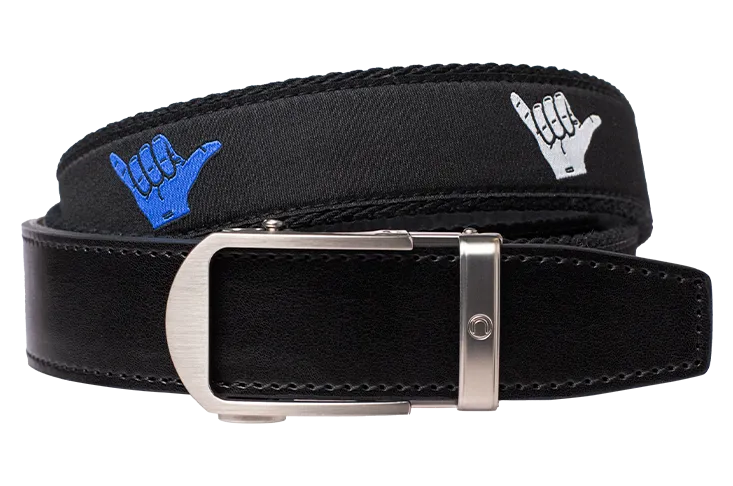 Hampton Shaka Red, White, & Blue, 1 3/8 Strap, Ribbon Belt