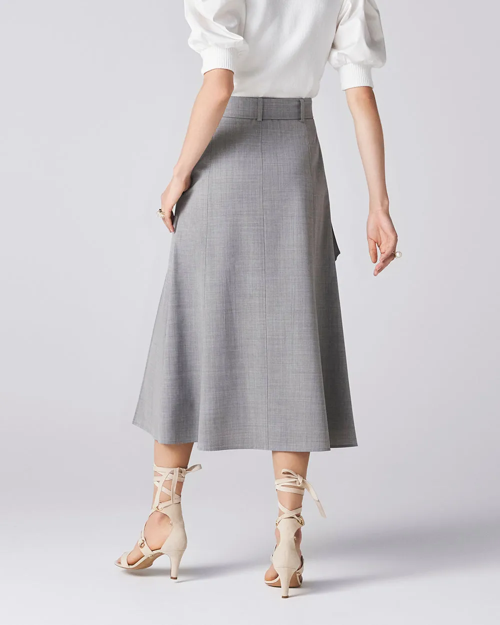 Heather Grey Bricolage Skirt