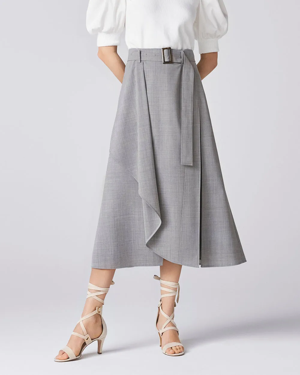 Heather Grey Bricolage Skirt