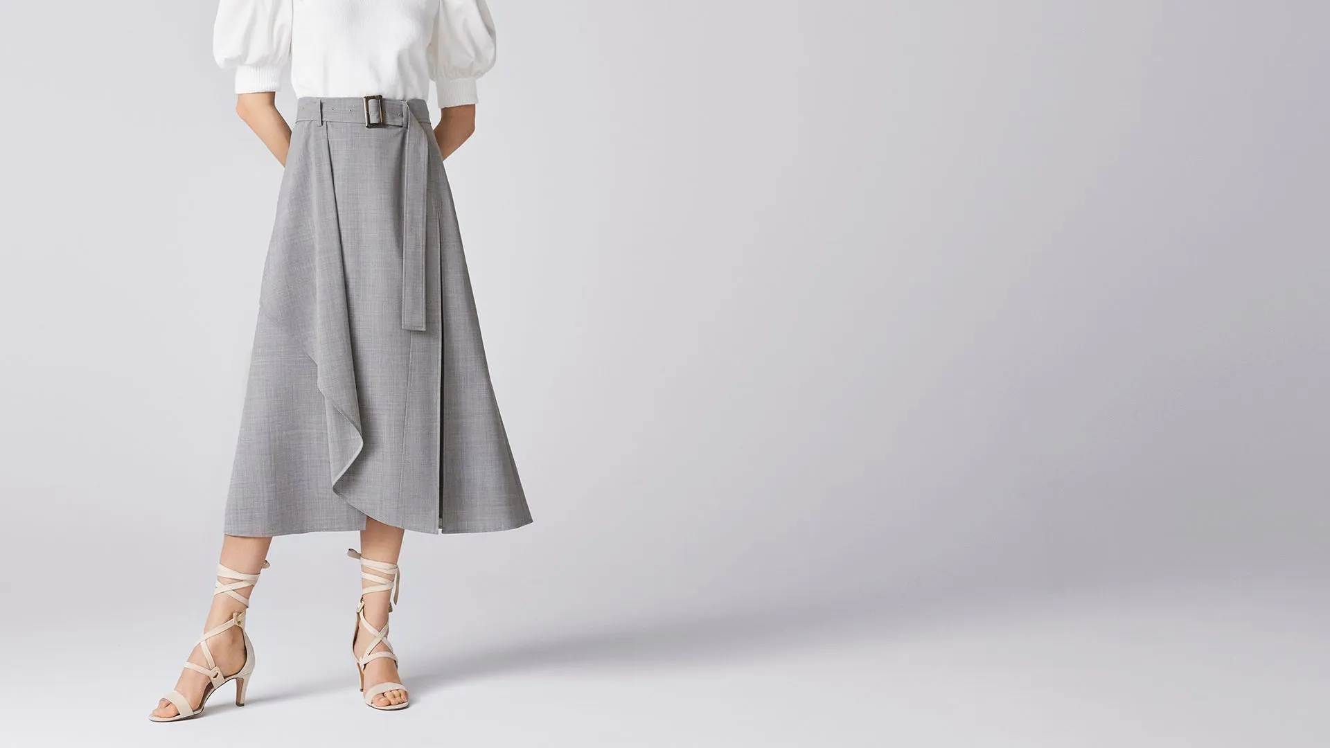 Heather Grey Bricolage Skirt