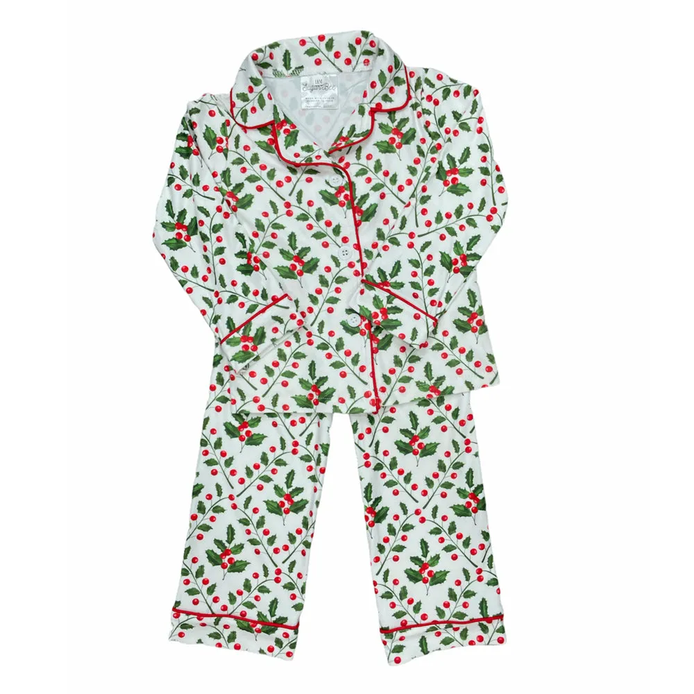 Holly Pattern  - Button Down PJs