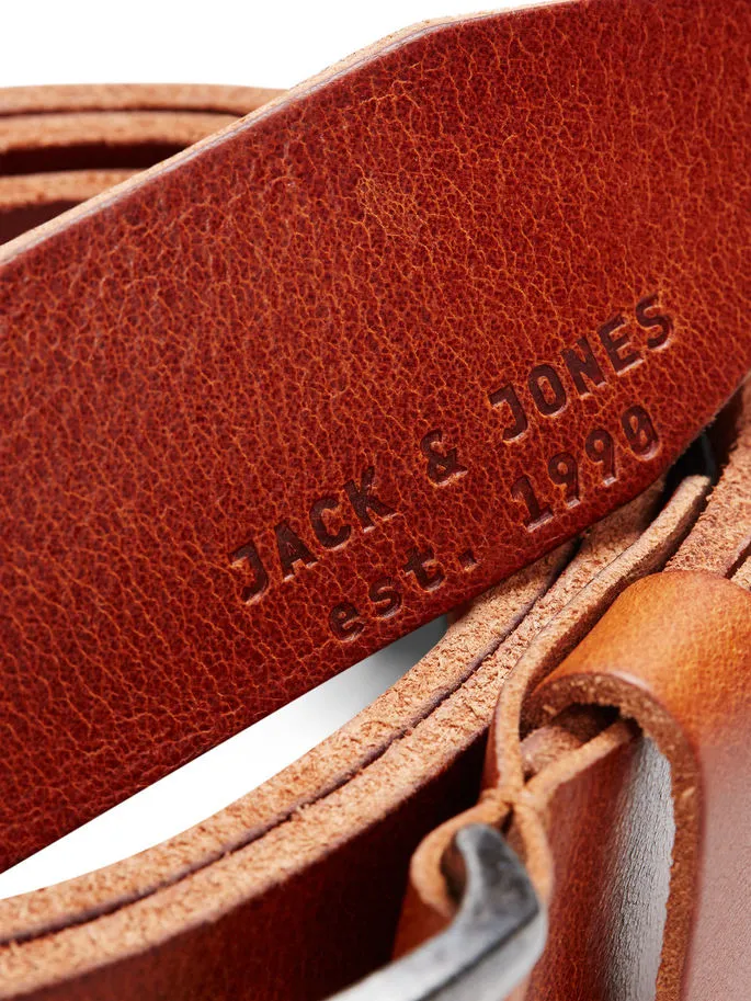 Jack & Jones Mens Leather Belt 'JACPAUL'