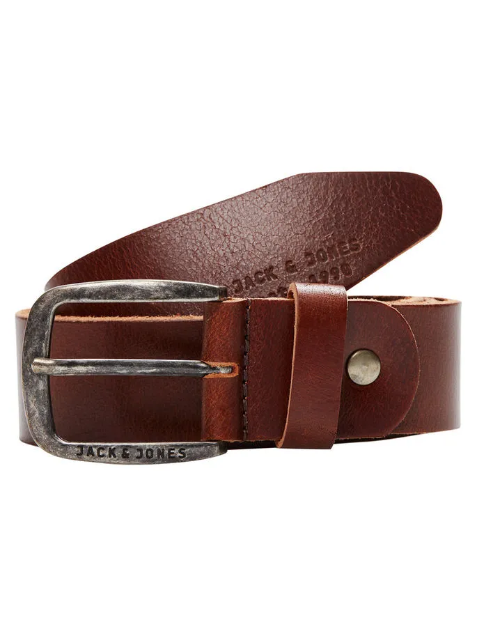 Jack & Jones Mens Leather Belt 'JACPAUL'