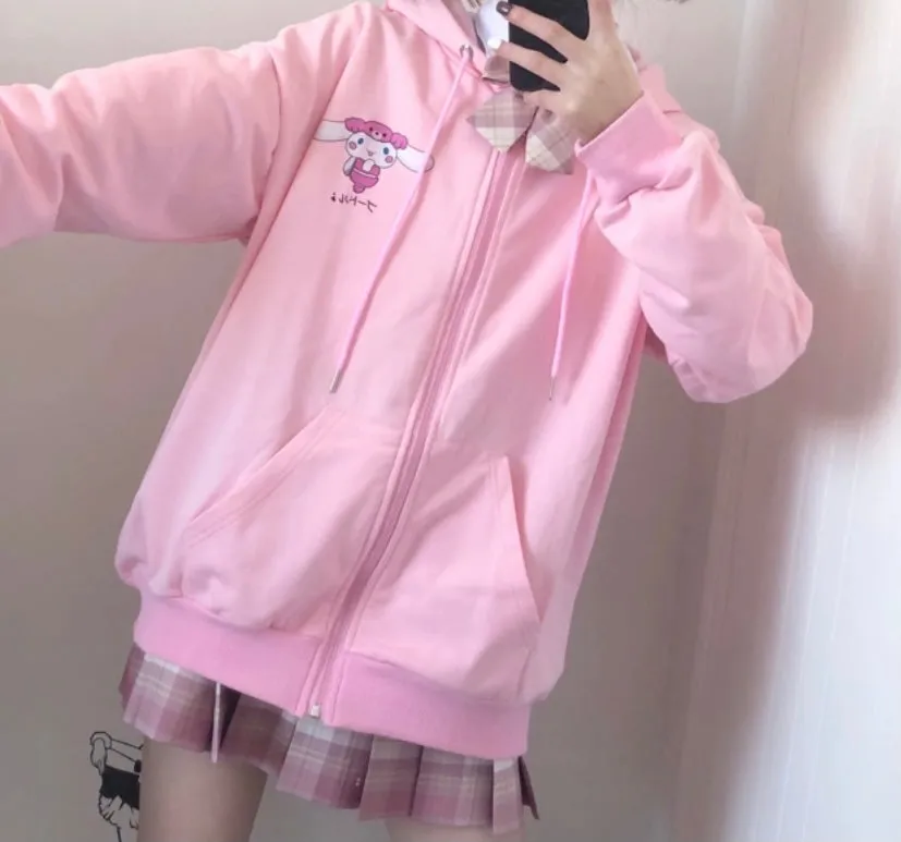 JAPANESE CUTE PASTEL PINK SANRIO COAT BY90125