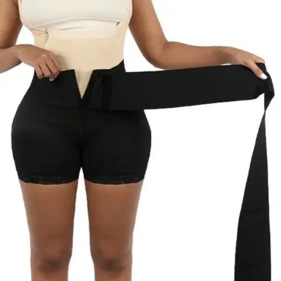 Kelly 2-In-1 Tummy, Bum & Hips Shaping Shorts With Wrap Belt