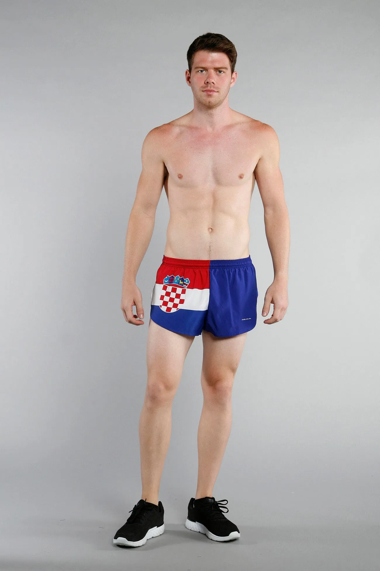 Men's 1" Elite Split Shorts- Croatia