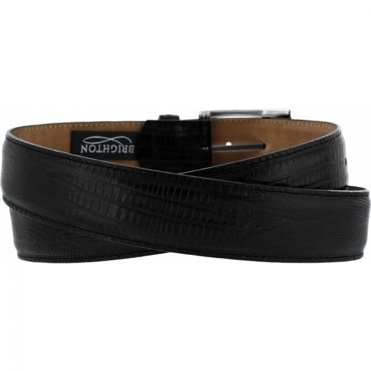 Men's Brighton | Toledo Lizard Belt | Black