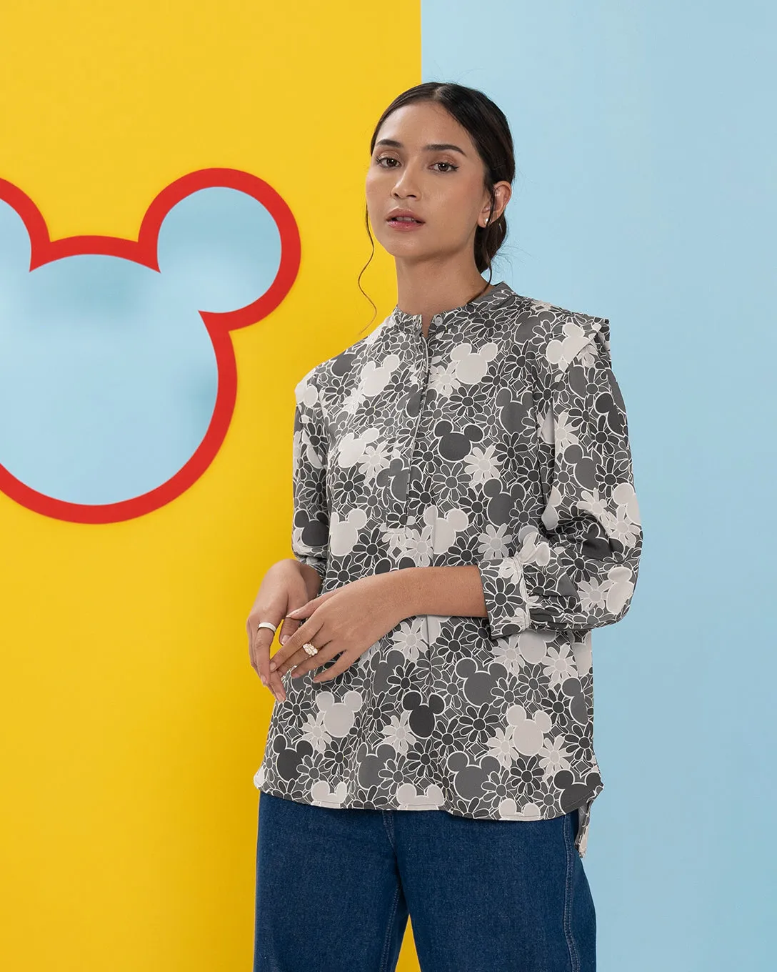 MICKEY FLORAL SHIRT