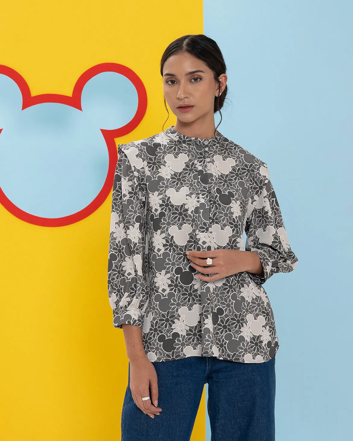 MICKEY FLORAL SHIRT