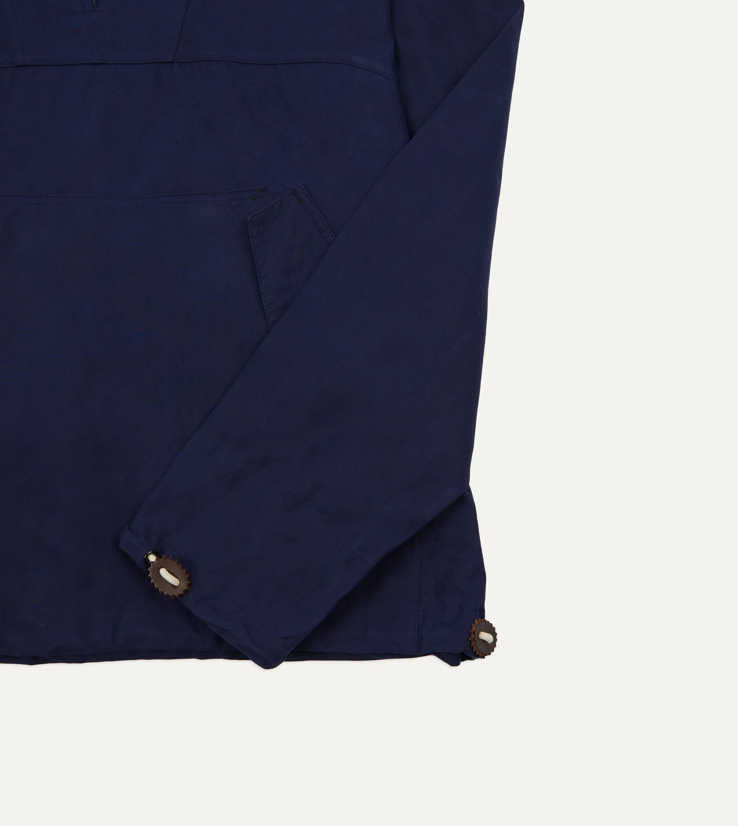 Navy Waxed Cotton Surf Cagoule