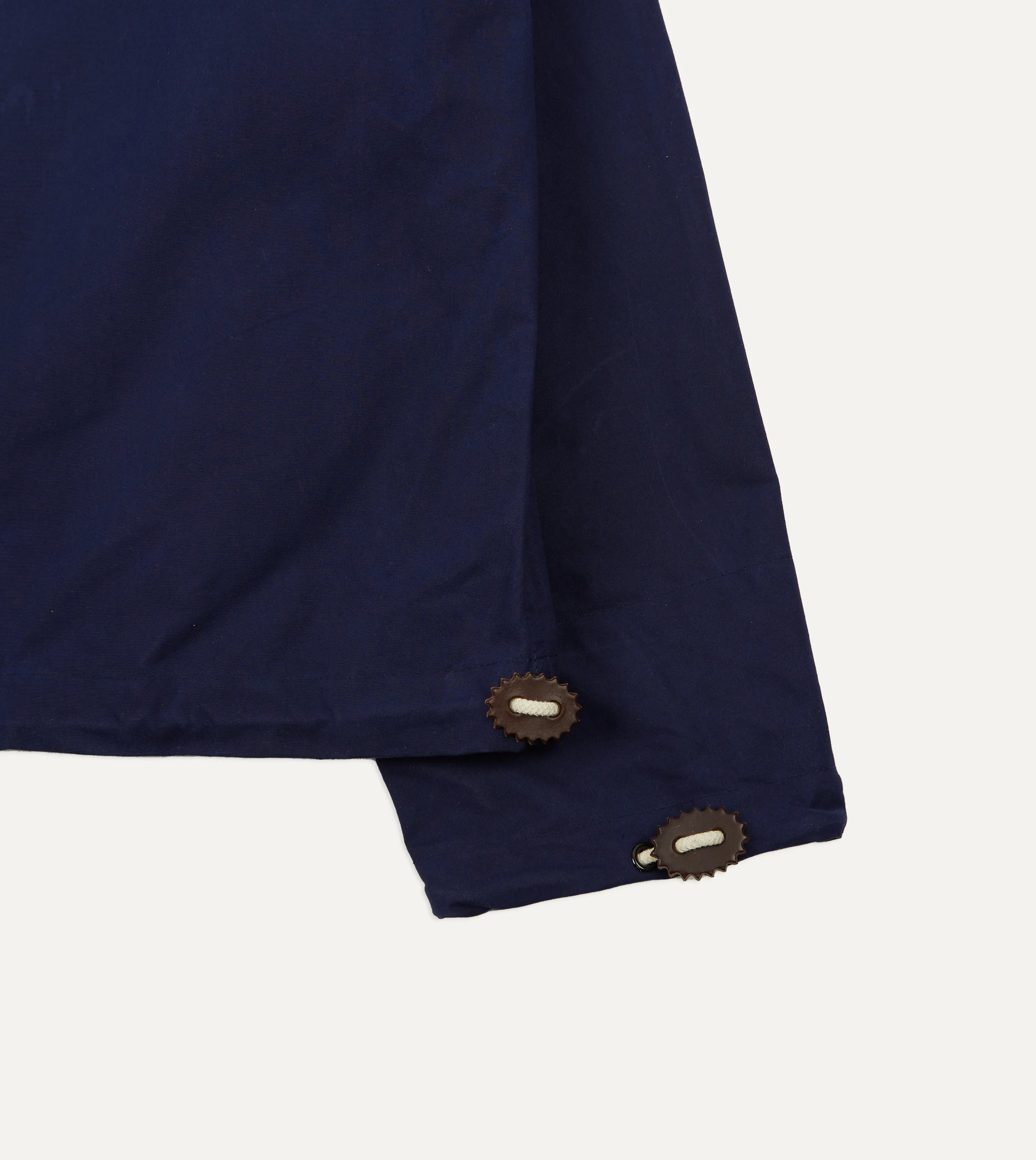 Navy Waxed Cotton Surf Cagoule