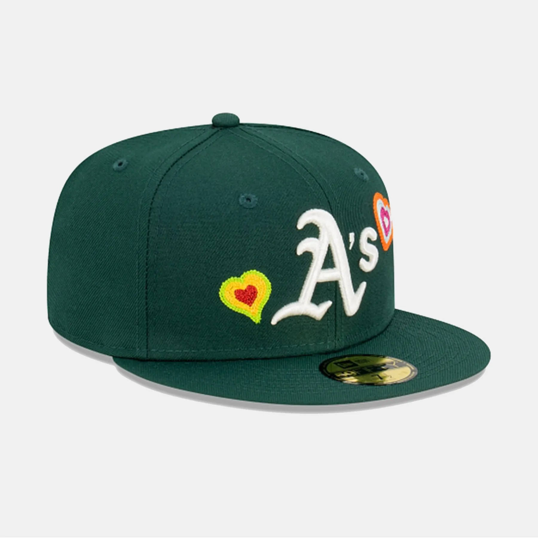 New Era 59Fifty MLB Chainstitch Heart Oakland Athletics