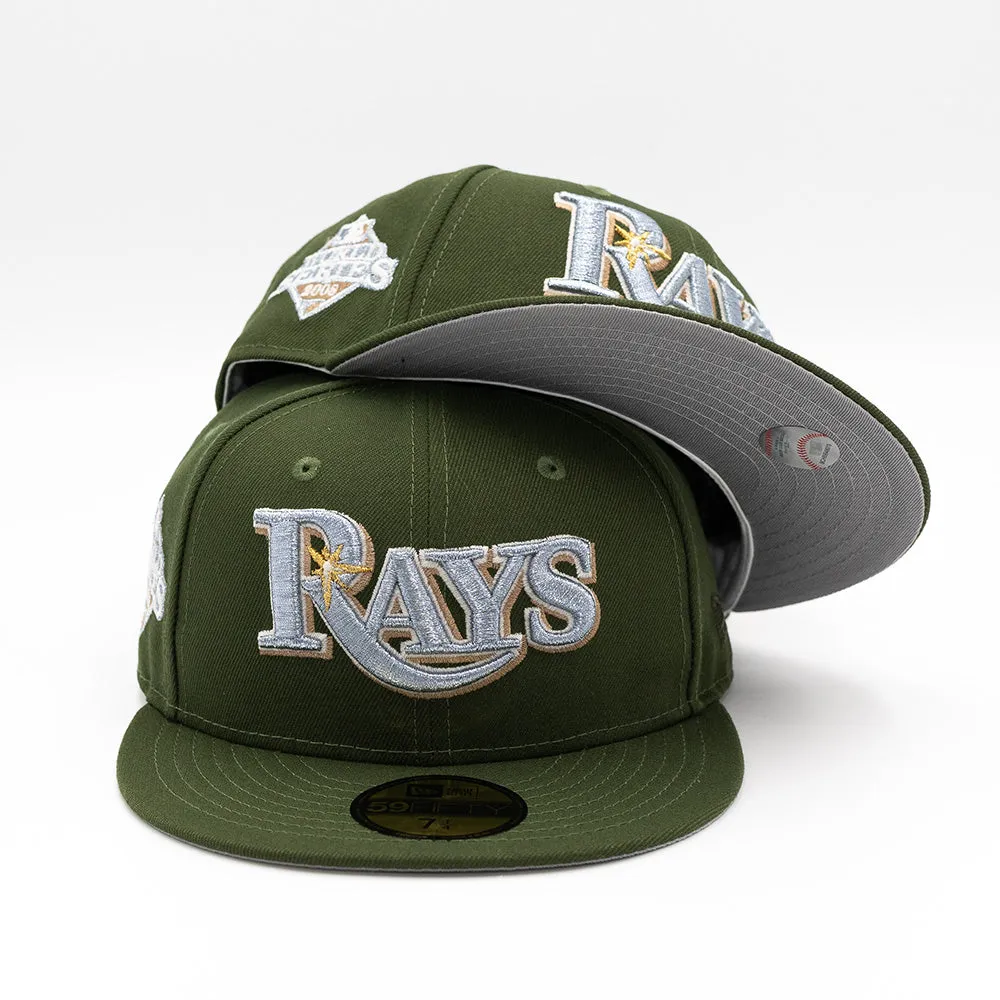 NEW ERA X FRESH RAGS 59FIFTY TAMPA BAY RAYS Script 2008 World Series SIDE PATCH