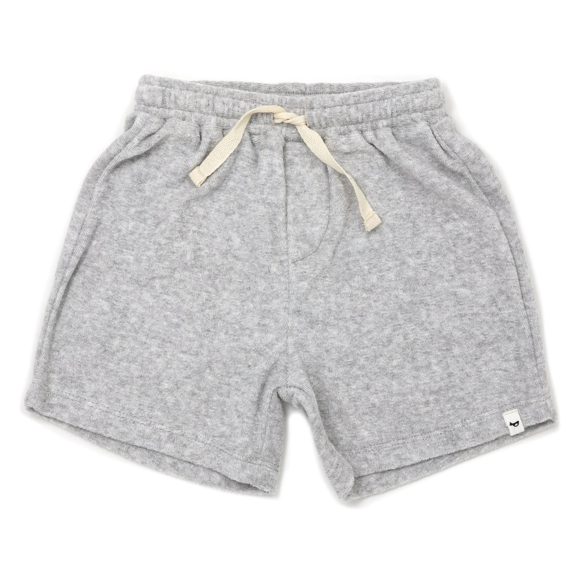 oh baby! Cotton Terry Boys Track Shorts - Heather Gray