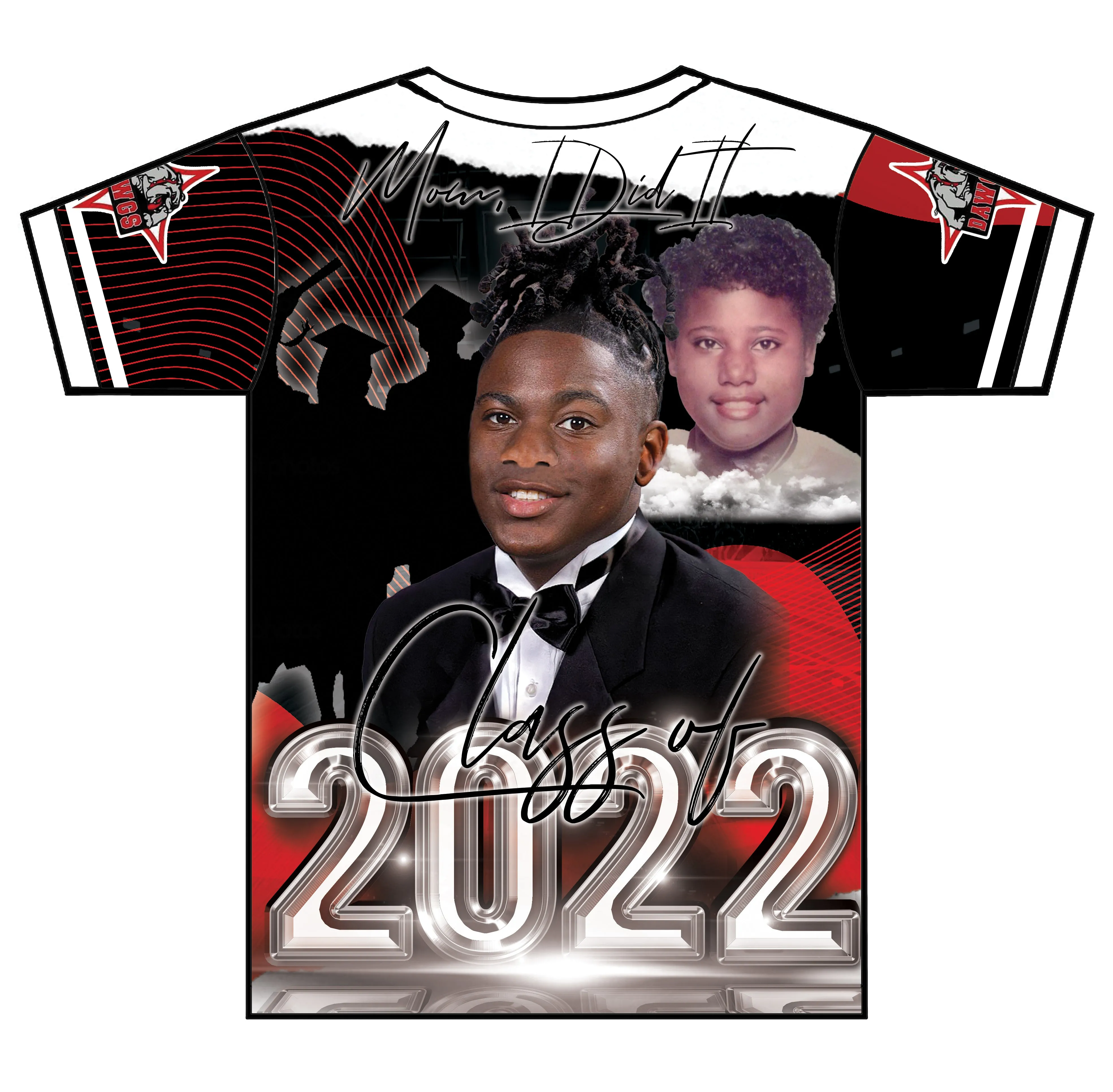 "Chandler" Custom Designed Graduation 3D shirt